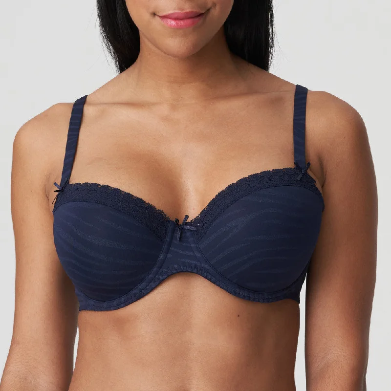 lace-edged camisoles and pantiesBasel Majestic Blue UW Bra