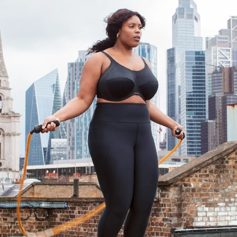 plus-size high-slit hipster pantiesEnergise UW Black Sports Bra