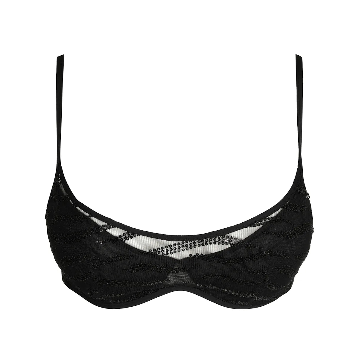 modal fiber high-waisted briefsSarda Milhon Push Up Bra Removable Pads Black