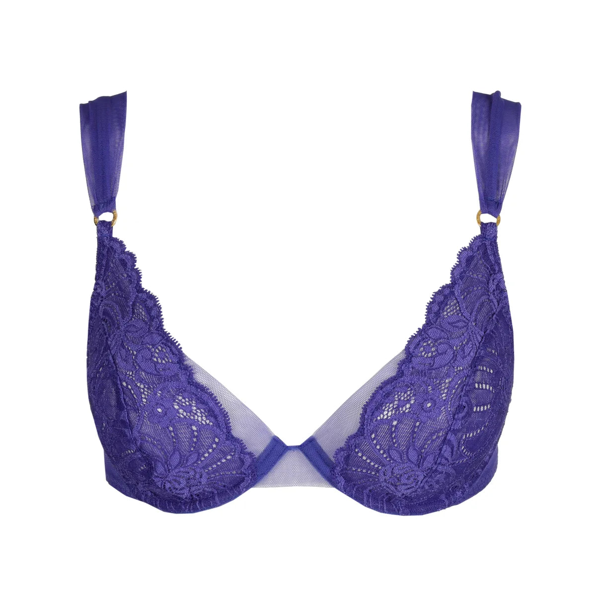 sheer lace babydoll lingerieSarda Shavonne Plunge Bra Funky Violet