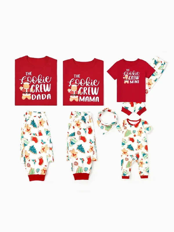 women's pajamas with drawstring waistFamily Matching Cookie Crew Pajama Set