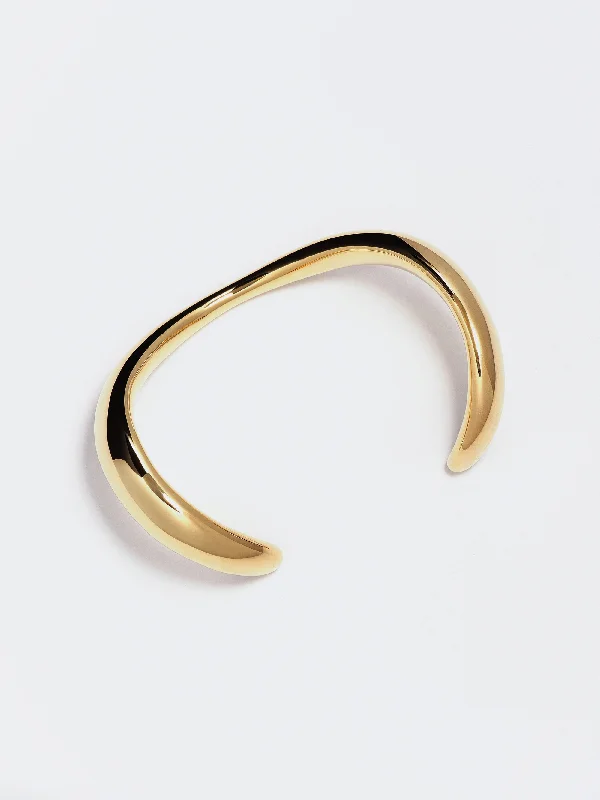 stylish cloche hatsFlat Drop Cuff Bracelet, Gold