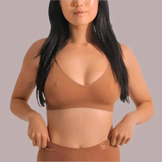 wireless nursing brasRecycled Wireless Bra A-D - Nude 4