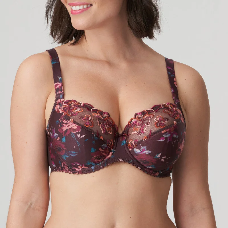 sheer lace lingerie robesSevas Tulip Seam Balcony Aubergine