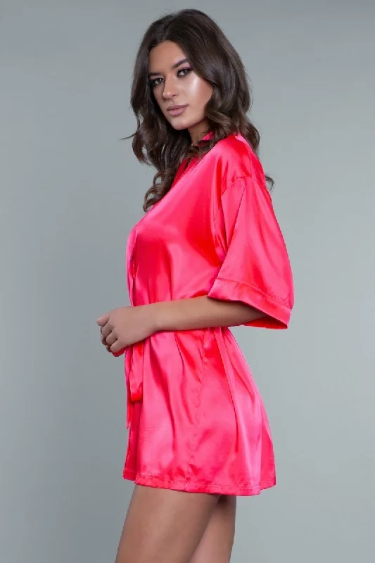 women's pajamas in soft, breathable materials1947 Home Alone Robe - Hot Pink