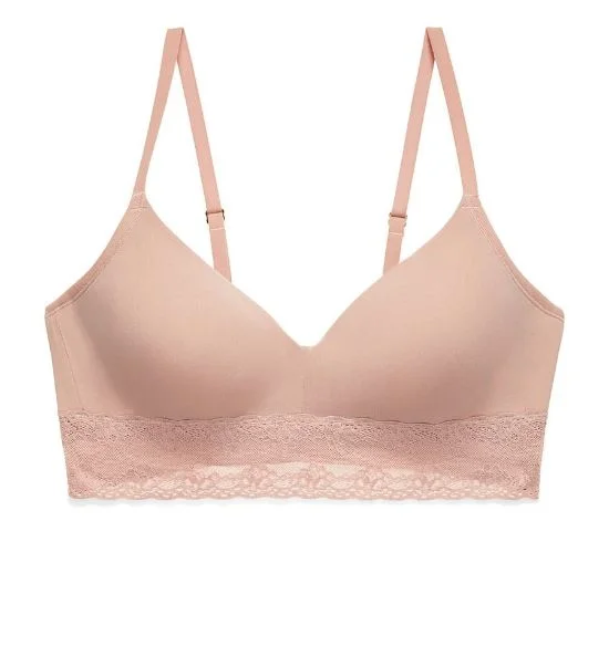 convertible strap nursing bras with pocketsNatori Bliss Perfection Contour Wireless Bra | ROSE BEIGE