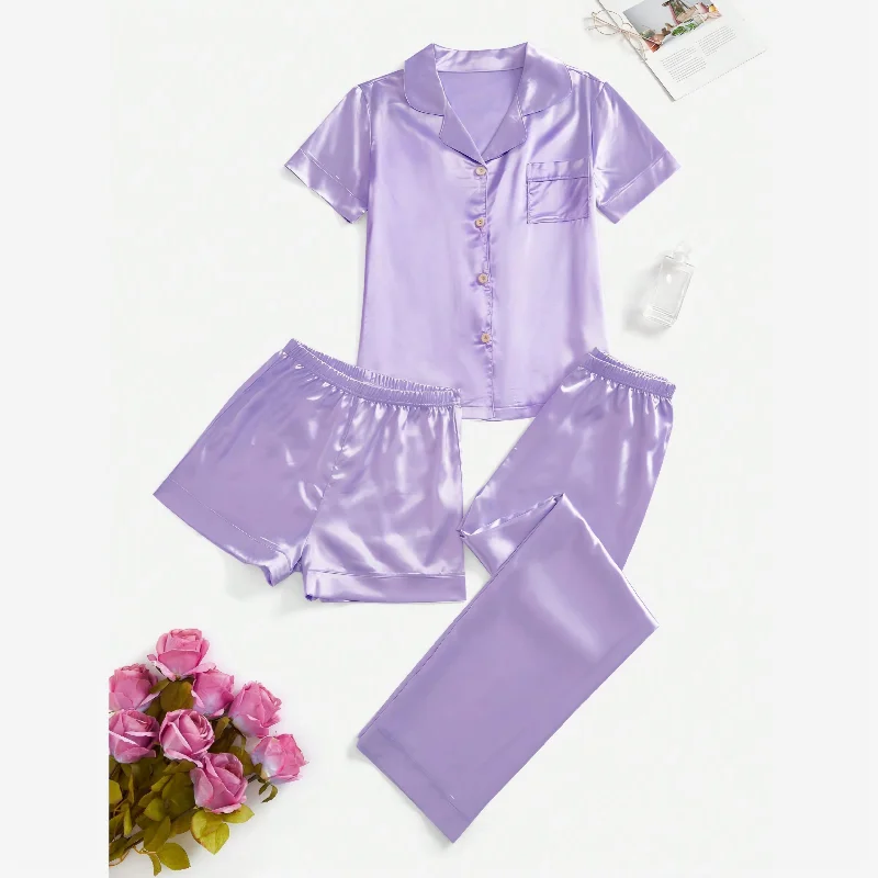 women's pajamas with a modern twistBridal 3pc Set