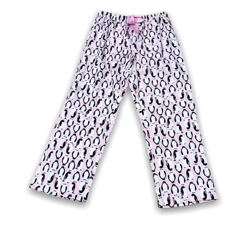 women's pajamas for those who appreciate soft, breathable fabricsWomen's 100% Cotton Flannel Pink Penguin Sleep Pants