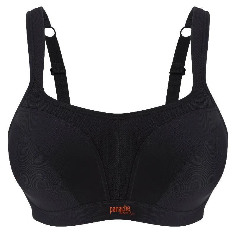 eco-friendly organic cotton pantiesPanache Wired Sports Bra | BLACK