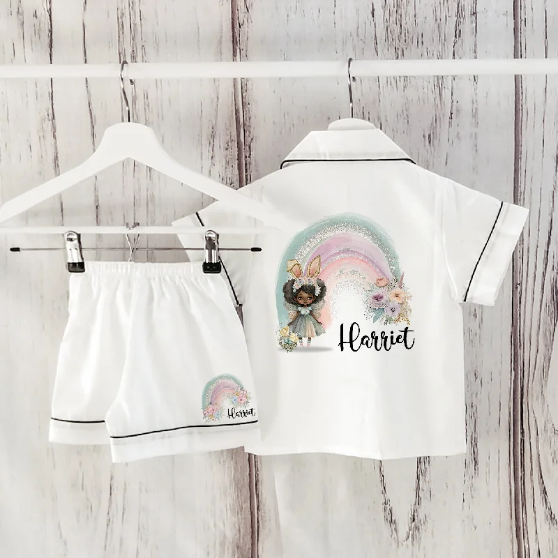 women's pajamas for cozy bedtime routinesLuxury Personalised Children's Rainbow and Fairies Pyjamas (Kids)