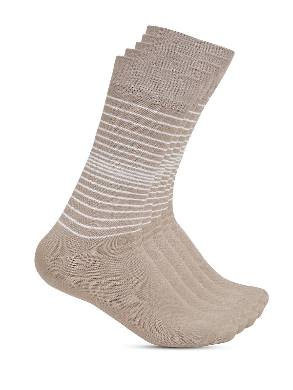 Women's Coats with Fur TrimMen's Beige Basic Crew length Socks -Pack of 5