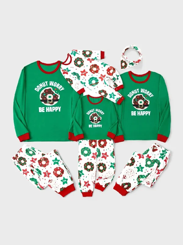 women's pajamas for those who want to feel pampered and lovedDonut Worry Family Matching Pajama Set