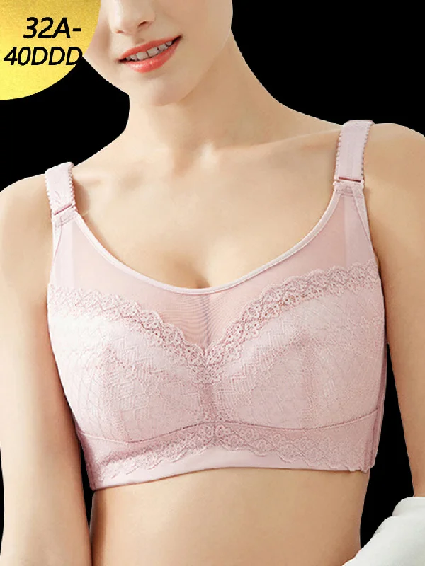 body-hugging shapewear briefsLace Sexy Full Figure Thin Breathable Wireless Bra