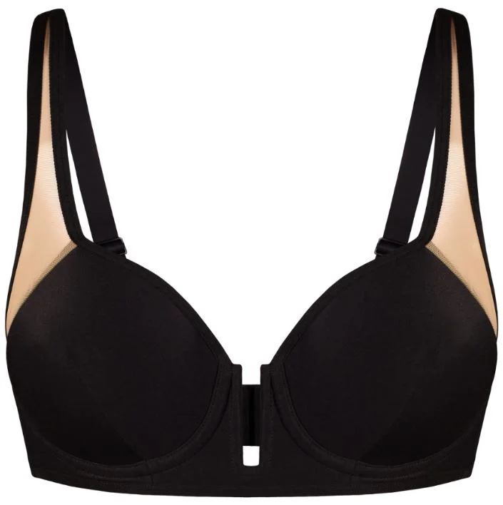 plus-size high-waisted thongsOpaak Maggie Bra | BLACK