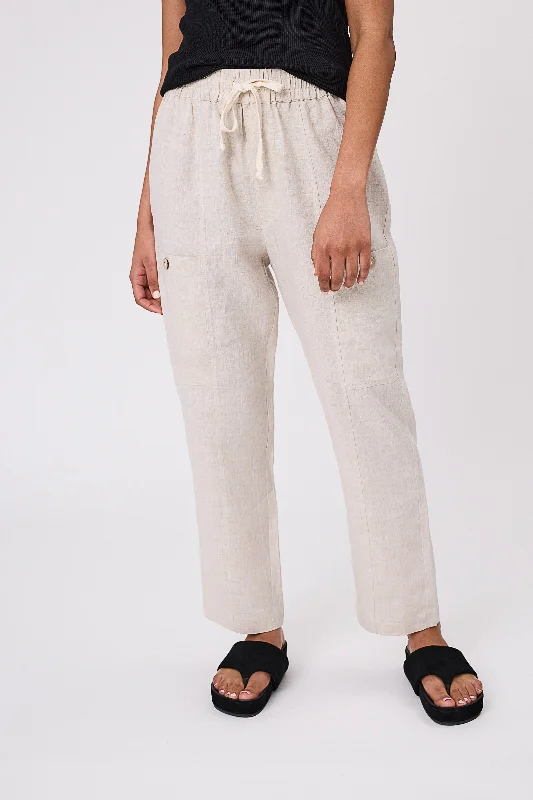 trendy snapback hatsMarlow Paradise Linen Pant - Natural