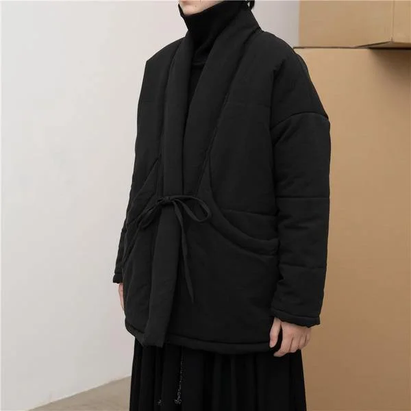 Women's Coats with HoodCasual Short Women Coat Winter The New Simplicity Zen Black Big Pocket