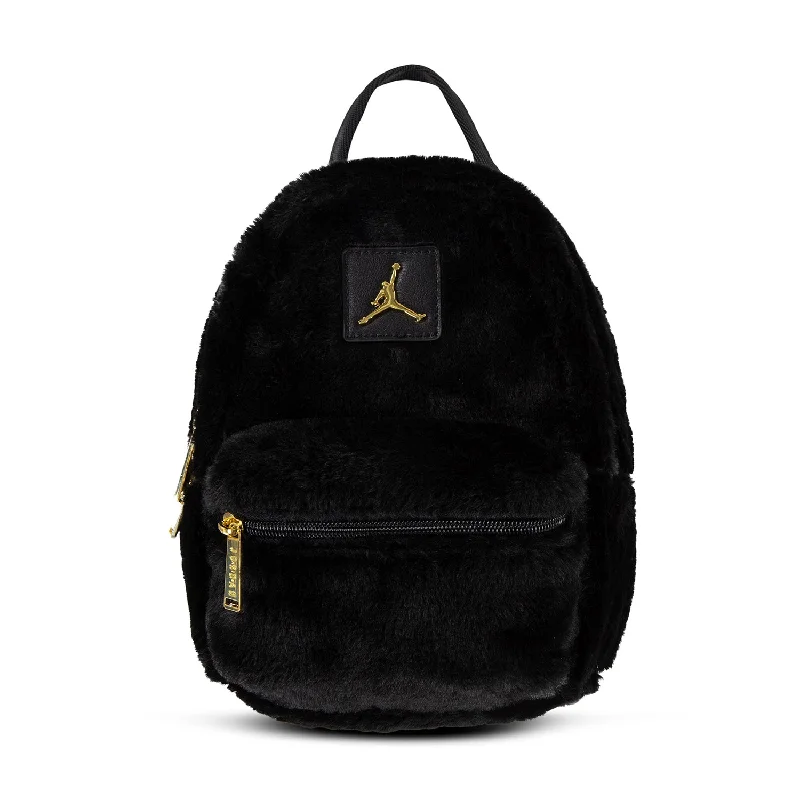 hats with built-in headphone holdersFaux Fur Mini Backpack