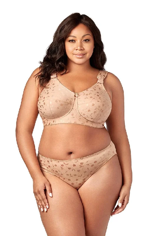 seamless high-leg pantiesJacquard Soft Cup in Mocha