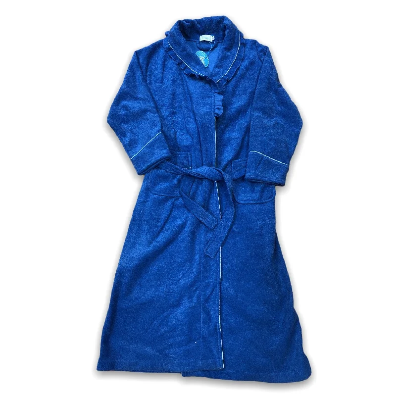 women's pajamas for cozy bedtime routinesWomen's Poly Cotton Terry Cloth Bath Robe with Frilled Collar