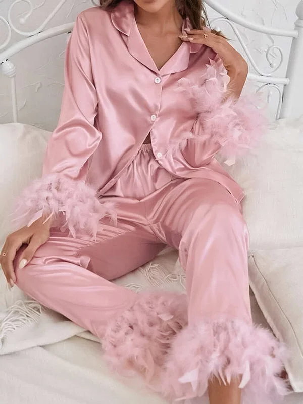 women's pajamas for all-night comfortFloaty Feather Dream Ensemble 🌸🕊️