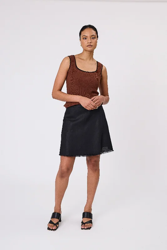 classic Panama hatsMarlow Barcelona Wrap Skirt - Black