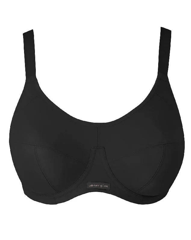 modal fiber high-waisted briefsElomi Energise Sports Bra | BLACK