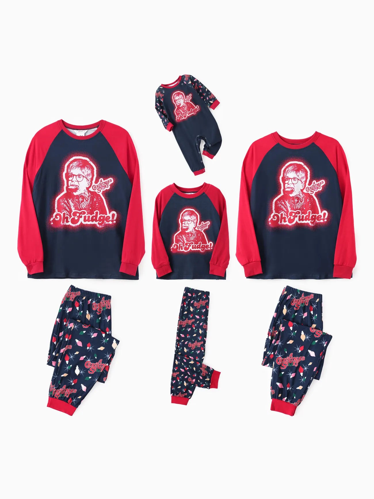 cozy women's flannel pajamasFamily Matching Character Print Pajama Set With Pockets