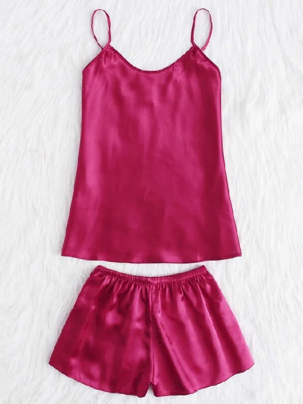 women's pajamas with pockets on the chestCami / Shorts