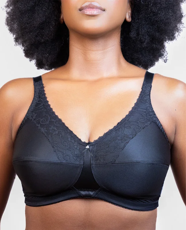 full-coverage underwire brasThe Josie Bra in Luna Black