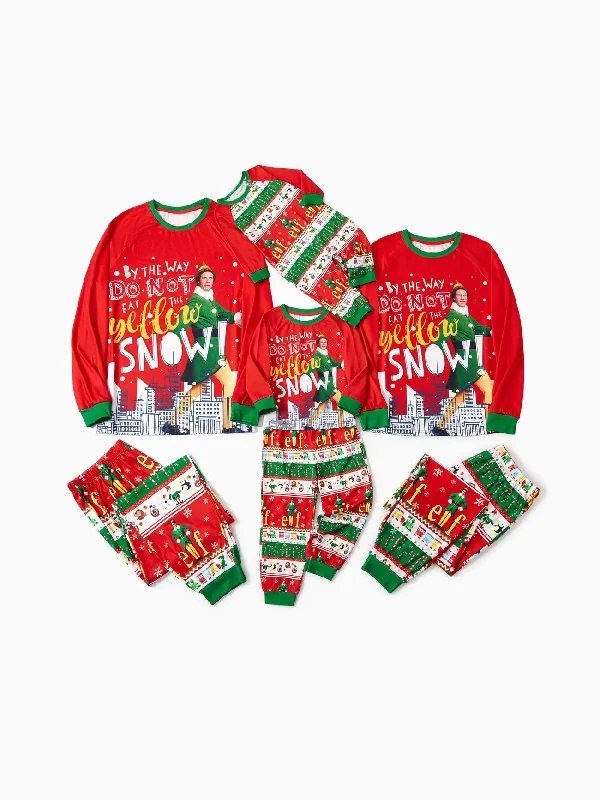 women's pajamas made in USAElf Themed Printed Family Matching Christmas Pajama Set