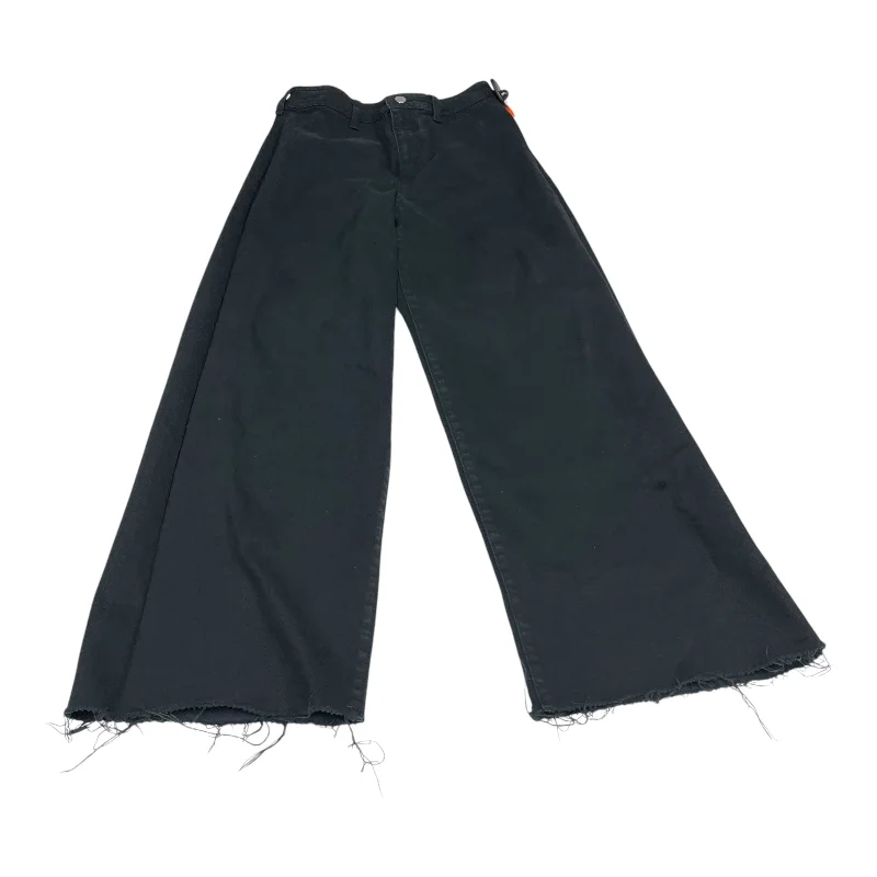 Women's Jodhpurs with Keyhole CollarJeans Wide Leg By Universal Thread In Black Denim, Size: 4