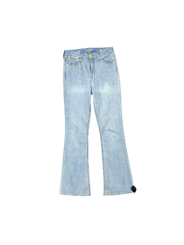 Women's Jodhpurs with Boat NeckJeans Flared By J. Crew In Blue Denim, Size: 26