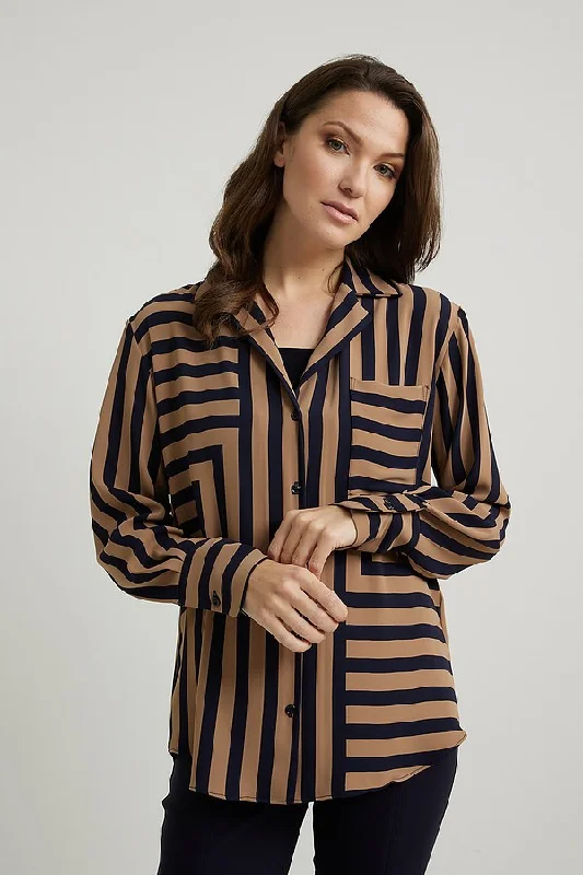 Women's Greek Wool SweatersJoseph Ribkoff Striped Blouse