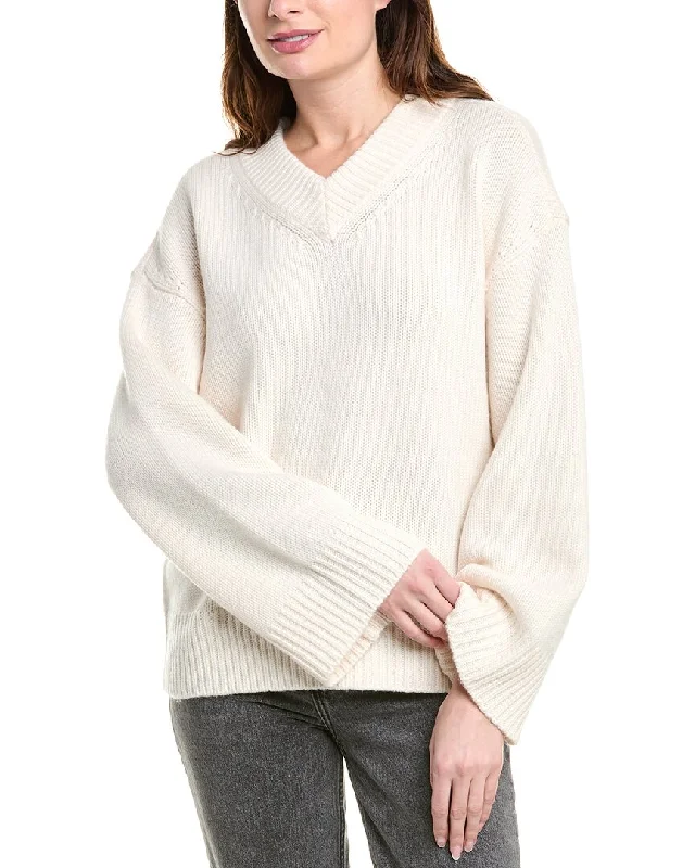 Women's Shirt Collar Sweatersrag & bone Danica V-Neck Wool & Cashmere-Blend Sweater