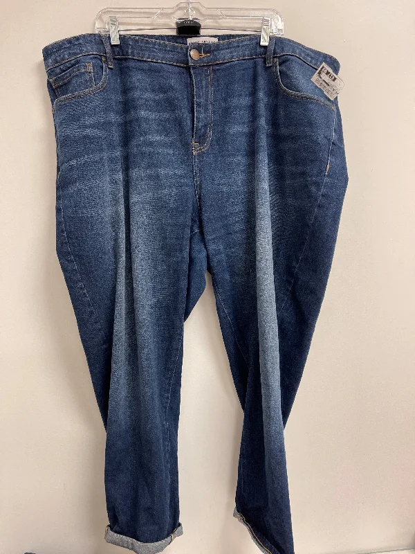 Women's Bootcut PantsJeans Straight By Lane Bryant In Blue Denim, Size: 22