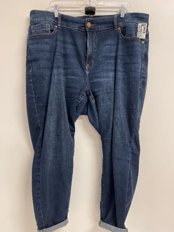 Women's Trouser PantsJeans Straight By Lane Bryant In Blue Denim, Size: 22