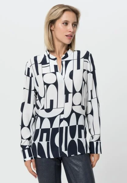 Women's Wide Collar SweatersTuzzi Graphic Print Blouse