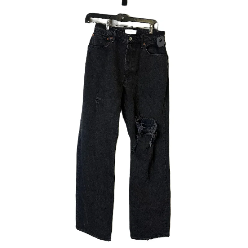 Women's Jodhpurs with Sweetheart NeckJeans Flared By Abercrombie And Fitch In Black, Size: 6