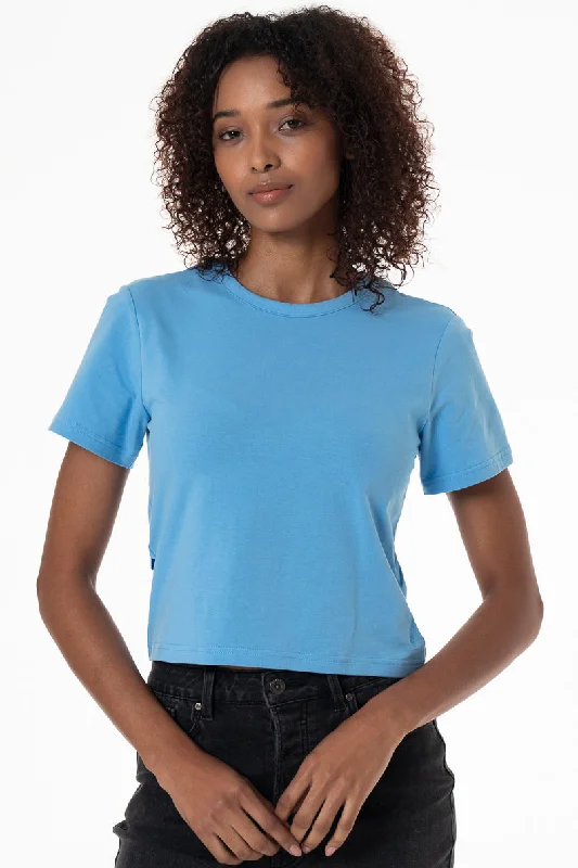 Women's Asymmetrical Hem SweatersFitted Knit Top _ 152552 _ Blue