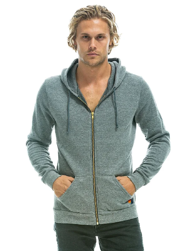 Women's Cashmere SweatersBolt Zip Hoodie - Heather Grey