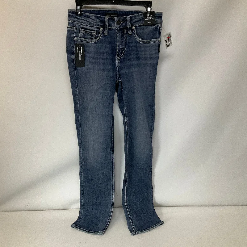 Women's Jodhpurs with Straight LegJeans Boot Cut By Silver In Blue Denim, Size: 2