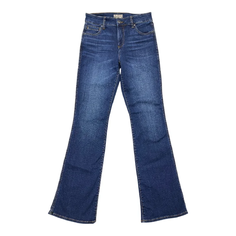 Women's Jodhpurs with Wide CollarJeans Boot Cut By Kut In Blue Denim, Size:6