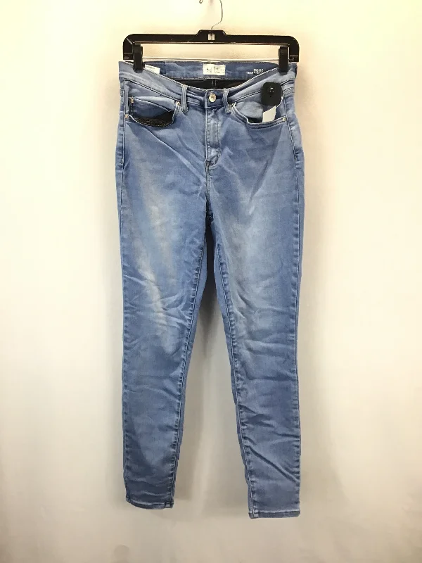 Women's Jodhpurs with Lapel CollarJeans Skinny By Nicole Miller In Blue Denim, Size: 8