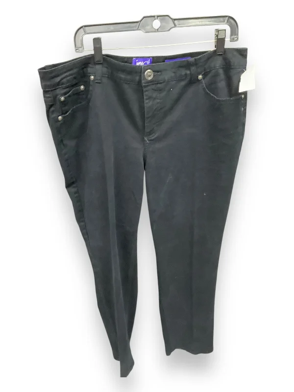 Women's Jodhpurs with Wide CollarJeans Straight By Just My Size In Black, Size: 18