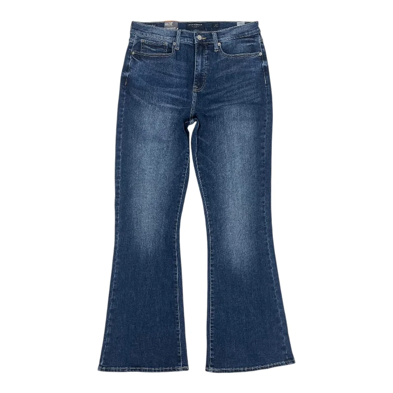 Women's Jodhpurs with Narrow CollarJeans Flared By Lucky Brand In Blue Denim, Size:12