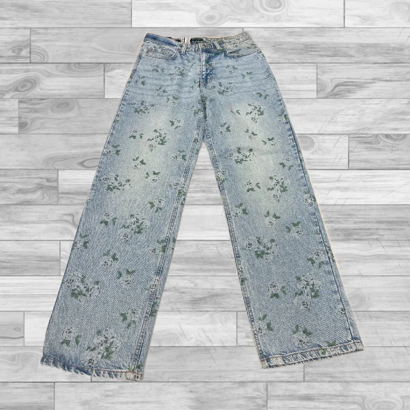 Women's SlacksJeans Straight By Wild Fable In Floral Print, Size: 6