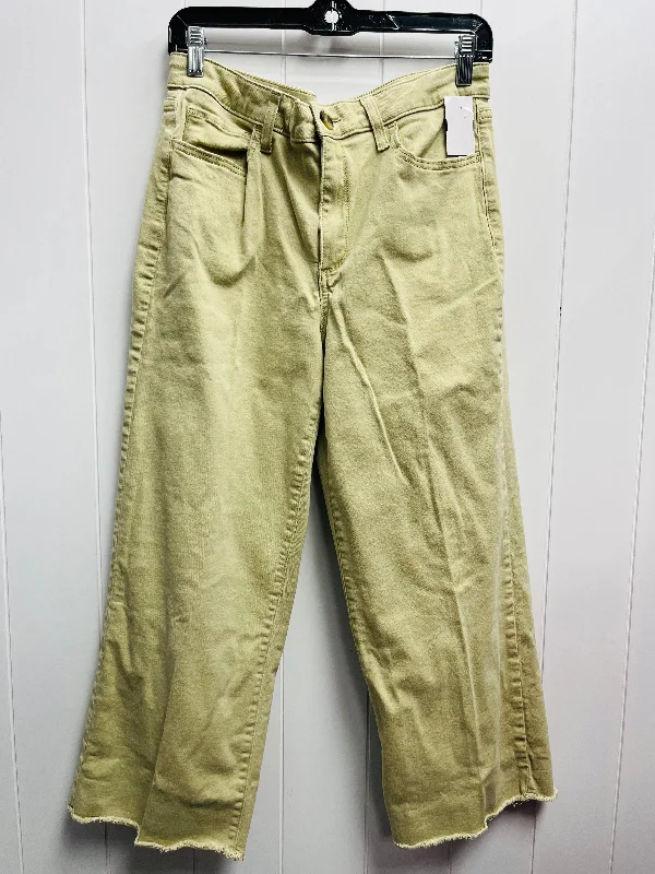 Women's Palazzo PantsJeans Cropped By Sonoma In Green Denim, Size: 14