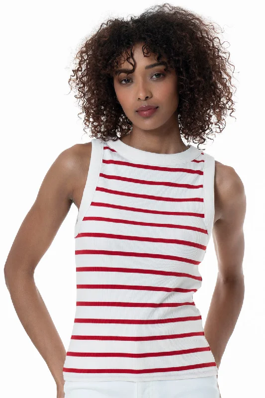 Women's Croatian Wool SweatersRibbed Tank Top _ 153829 _ Milk