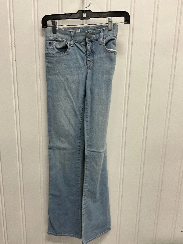 Women's Jodhpurs with Collarless NeckJeans Boot Cut By Gap In Blue Denim, Size: 2