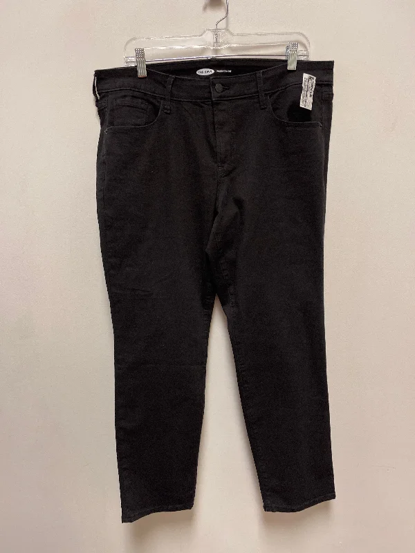 Women's Capri PantsJeans Straight By Old Navy In Black, Size: 16